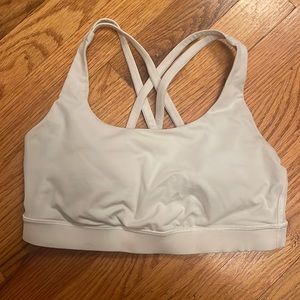 LuluLemon off white sports bra
